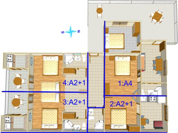 Apartments Milić, Promajna - floor panes